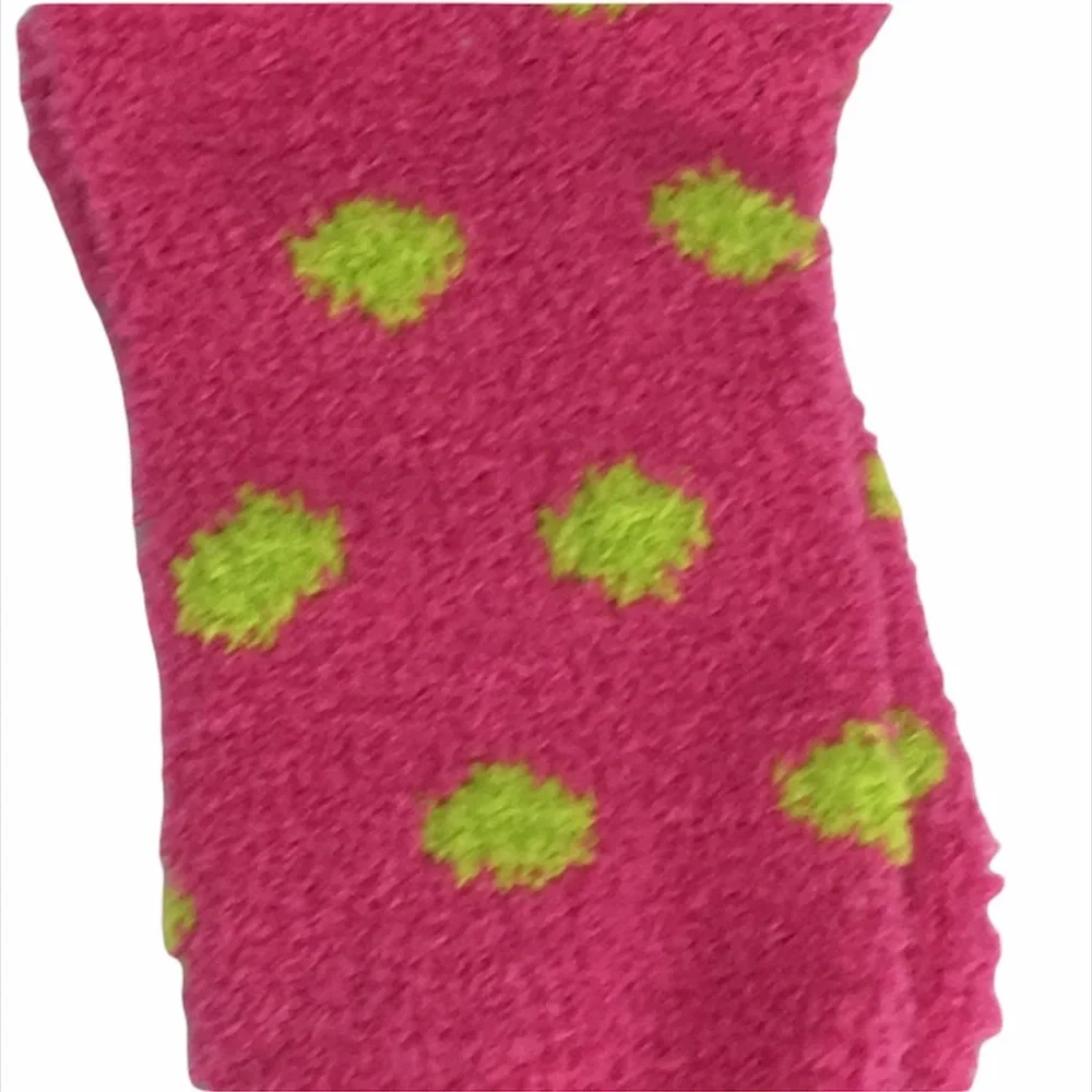 Blue Star Clothing Co Polka Dot Socks, Pink, Green